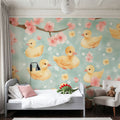 Darling Ducklings Mural Wallpaper - room preview 06