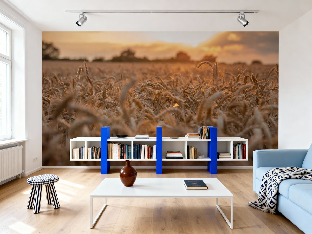 Harvest Sunset Mural Wallpaper - room preview 06