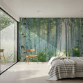 Peaceful Birch Woods Mural Wallpaper - room preview 06