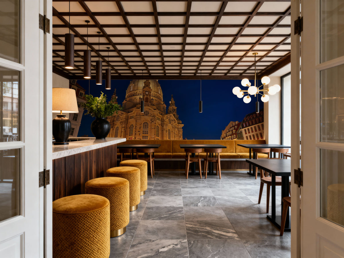 Midnight Cathedral Mural Wallpaper - room preview 06
