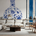 Chinoiserie Vase III Stripes Mural Wallpaper - room preview 06