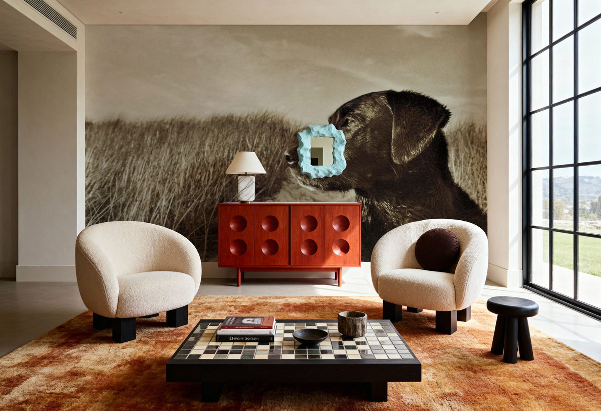 At the Labrador Beach Mural Wallpaper - room preview 06