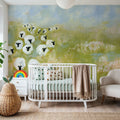 Wildflower Woods Sheep in Pasture Mural Wallpaper - room preview 06