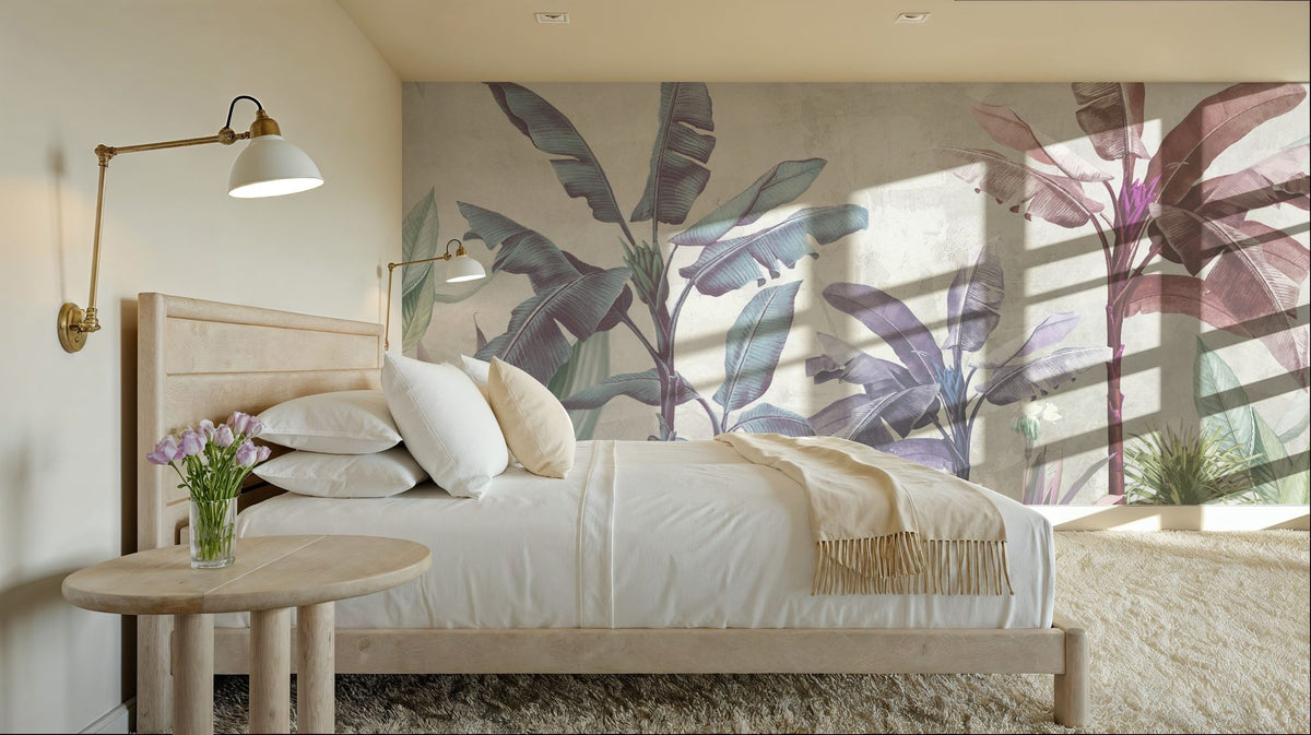 Leaves X-Ray Mural Wallpaper - room preview 06