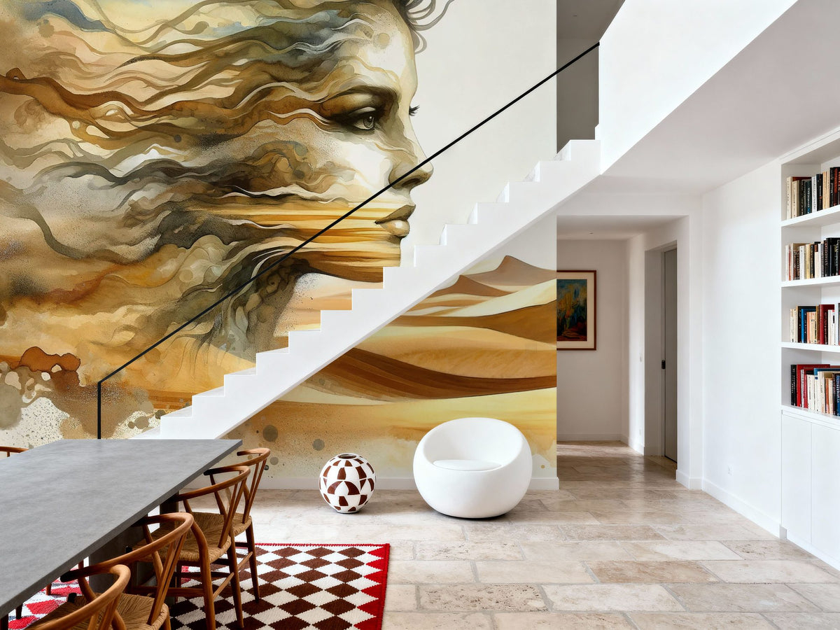 Whispers of Desert Wind Mural Wallpaper - room preview 06