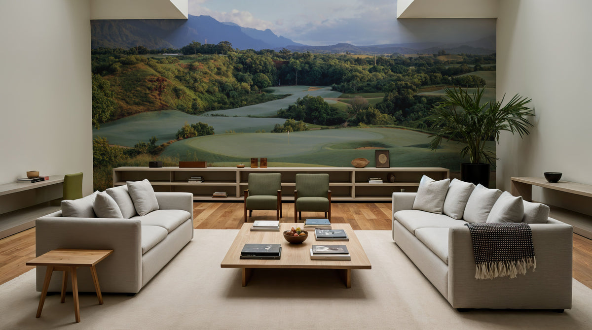 Kauai Island Golf Mural Wallpaper - room preview 06