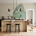 Honeybloom Butterfly IV Mural Wallpaper - room preview 06