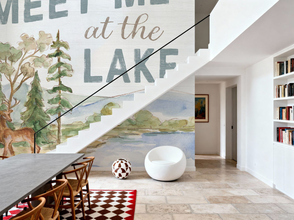 Lake Retreat V Mural Wallpaper - room preview 06
