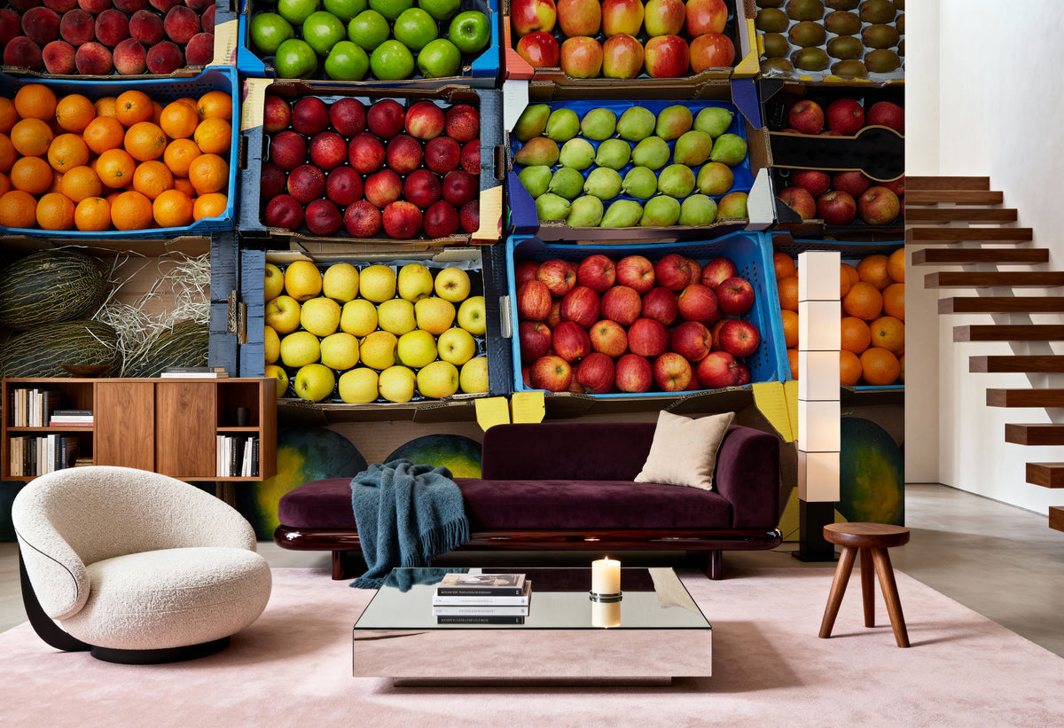 Fruits At Display Mural Wallpaper - room preview 06
