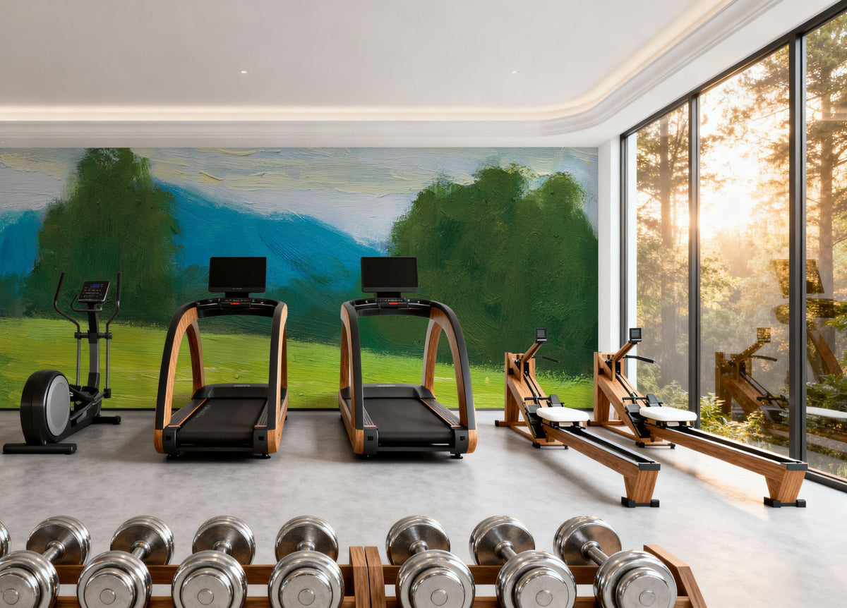 Summer in the Mountains Mural Wallpaper - room preview 06