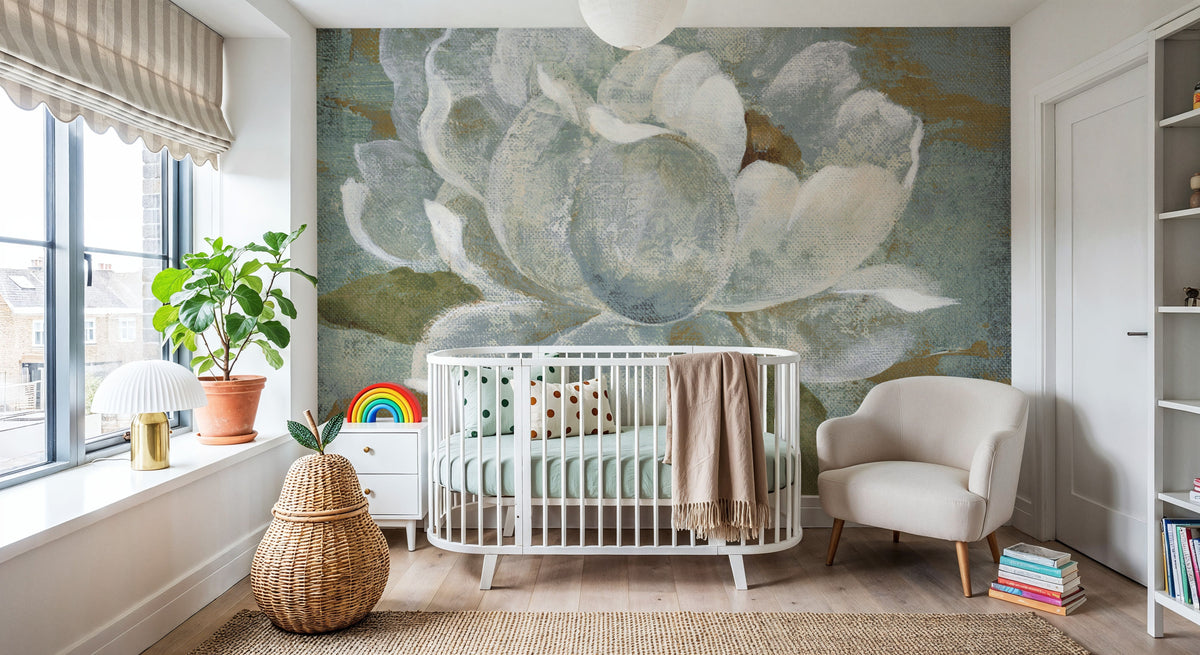 Peony Tile I Mural Wallpaper - room preview 06