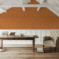 Autumn Dots Light Brown Mural Wallpaper - room preview 06
