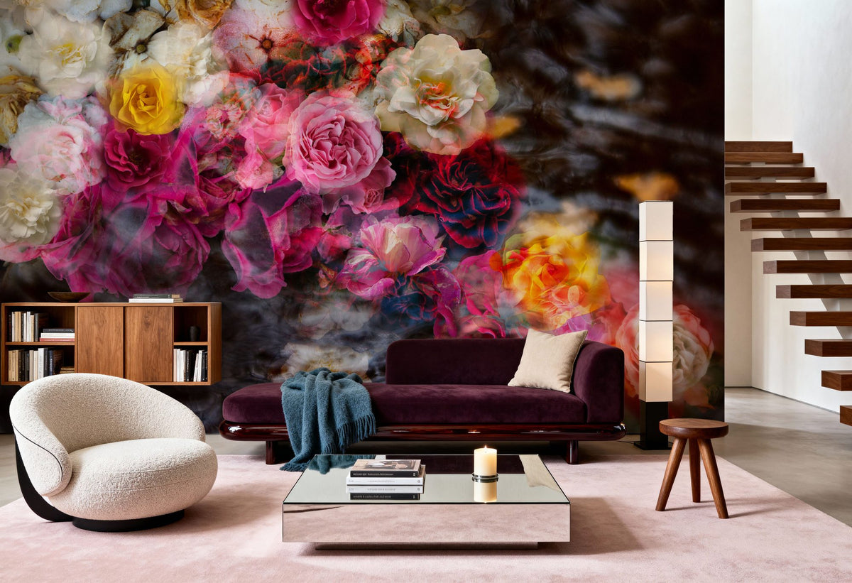 River of Roses Mural Wallpaper - room preview 06