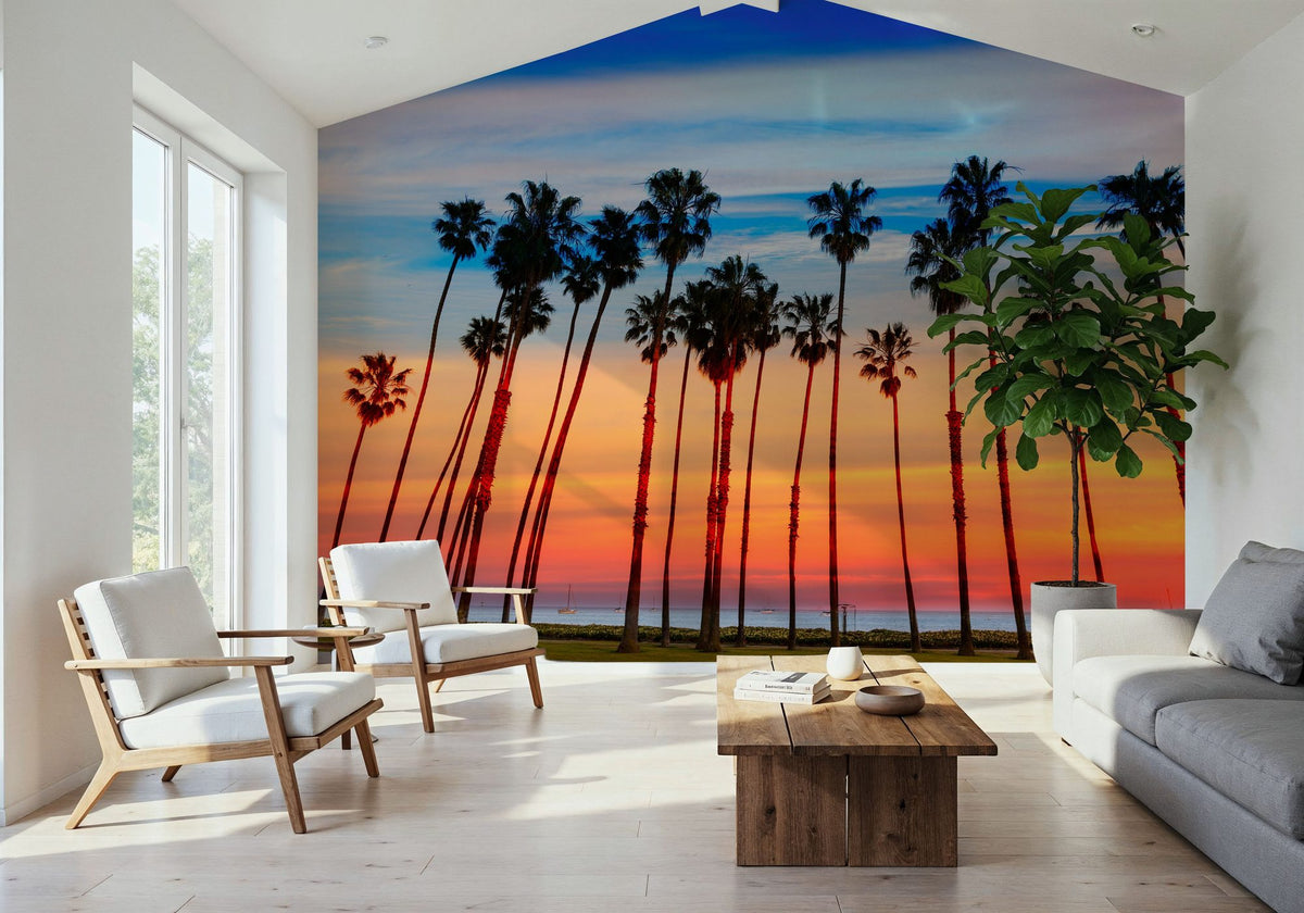 Santa Barbara Sunset I Mural Wallpaper - room preview 06