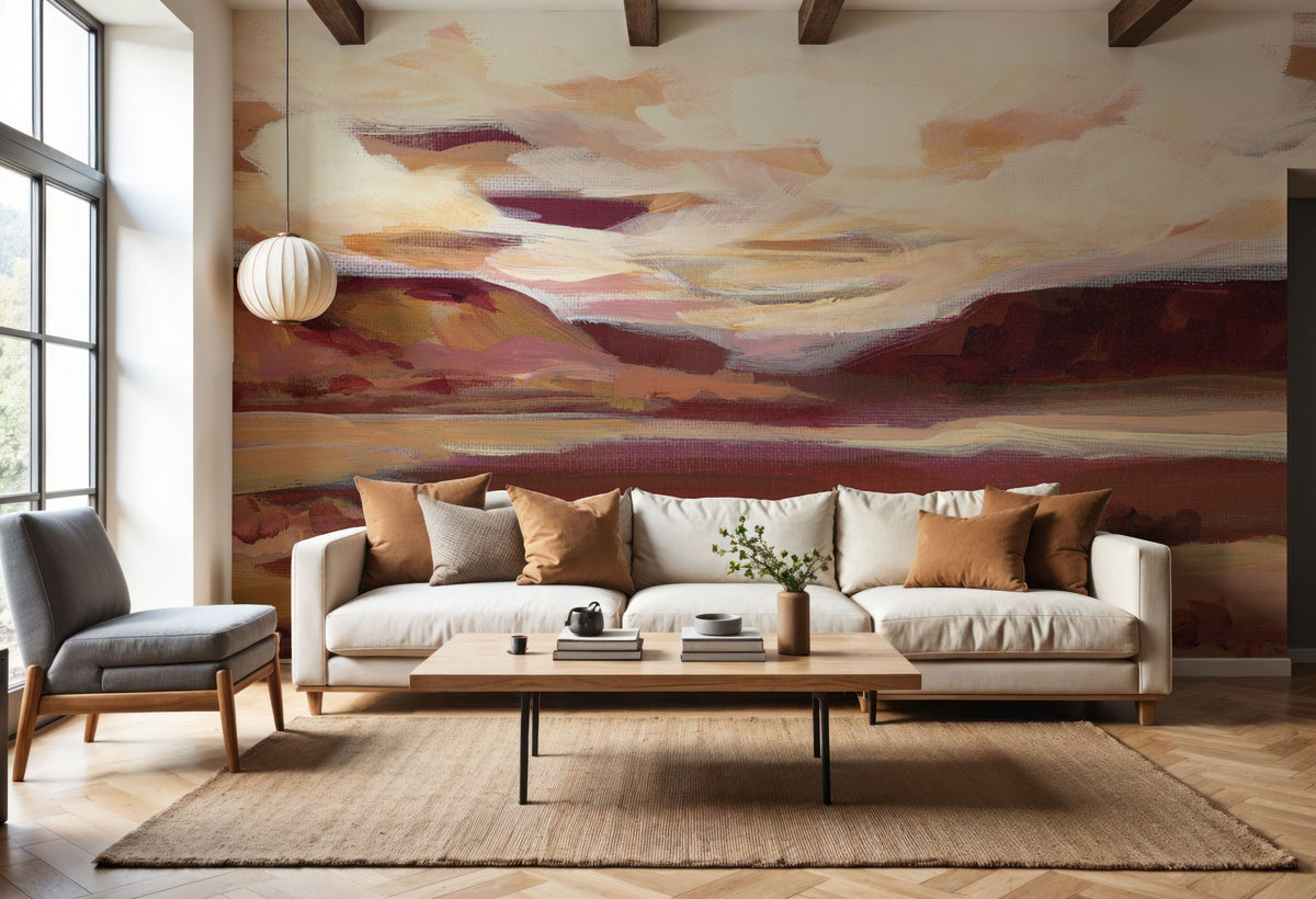Mauve Mesa II Mural Wallpaper - room preview 06