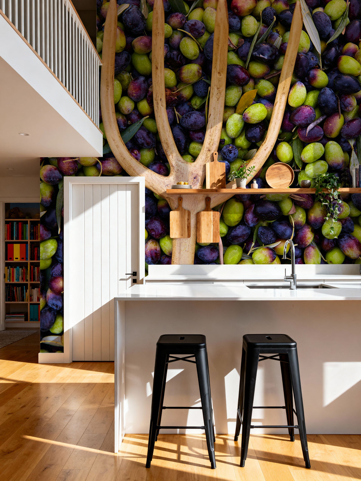 Picking Olives Mural Wallpaper - room preview 06