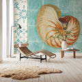 Shell Tiles II Mural Wallpaper - room preview 06