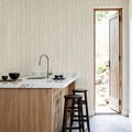 Lone Lines White Mural Wallpaper - room preview 06