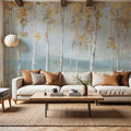 Lakeview Birches Mural Wallpaper - room preview 06