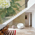 Pot of White Hydrangea Mural Wallpaper - room preview 06
