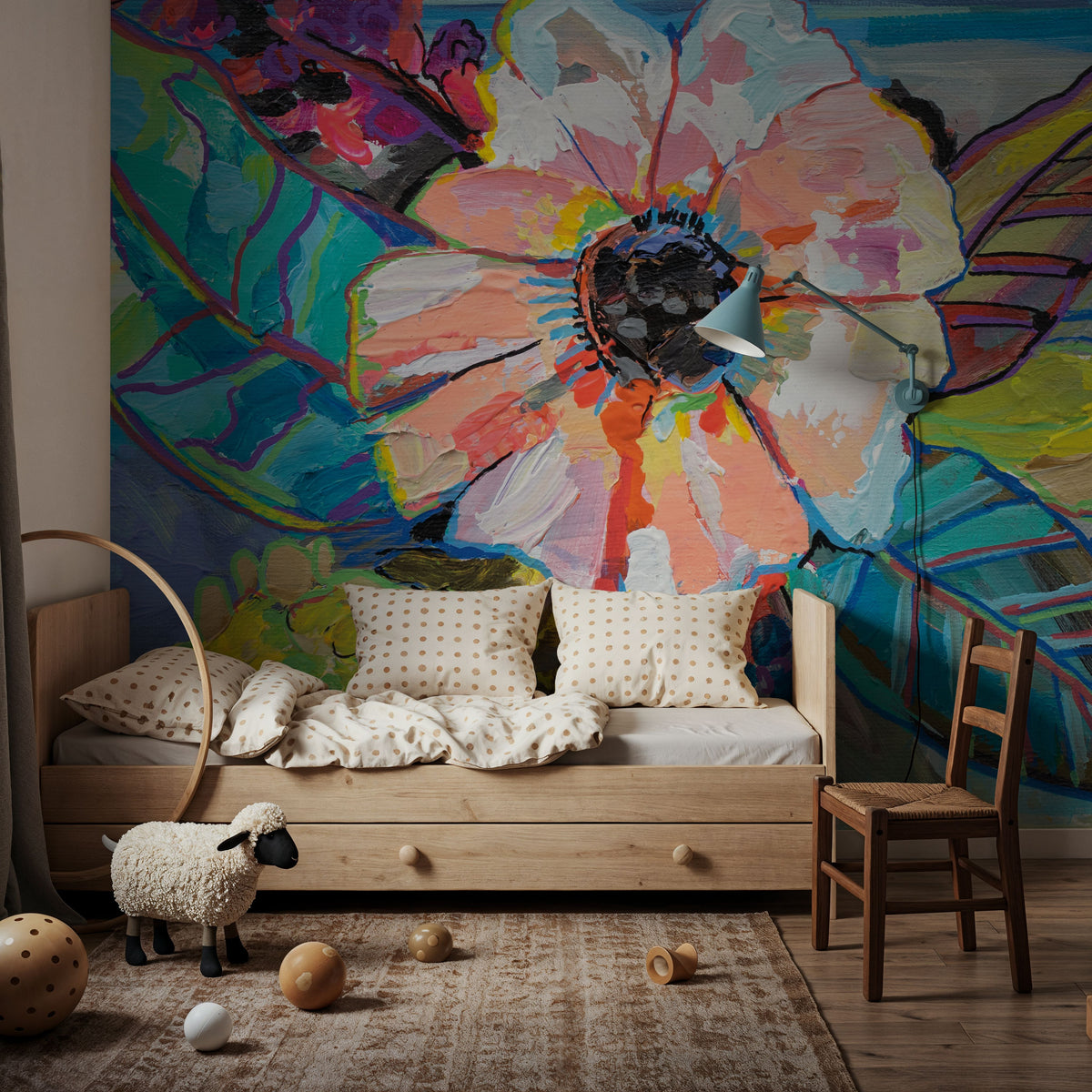 Island Flowers Mural Wallpaper - room preview 06