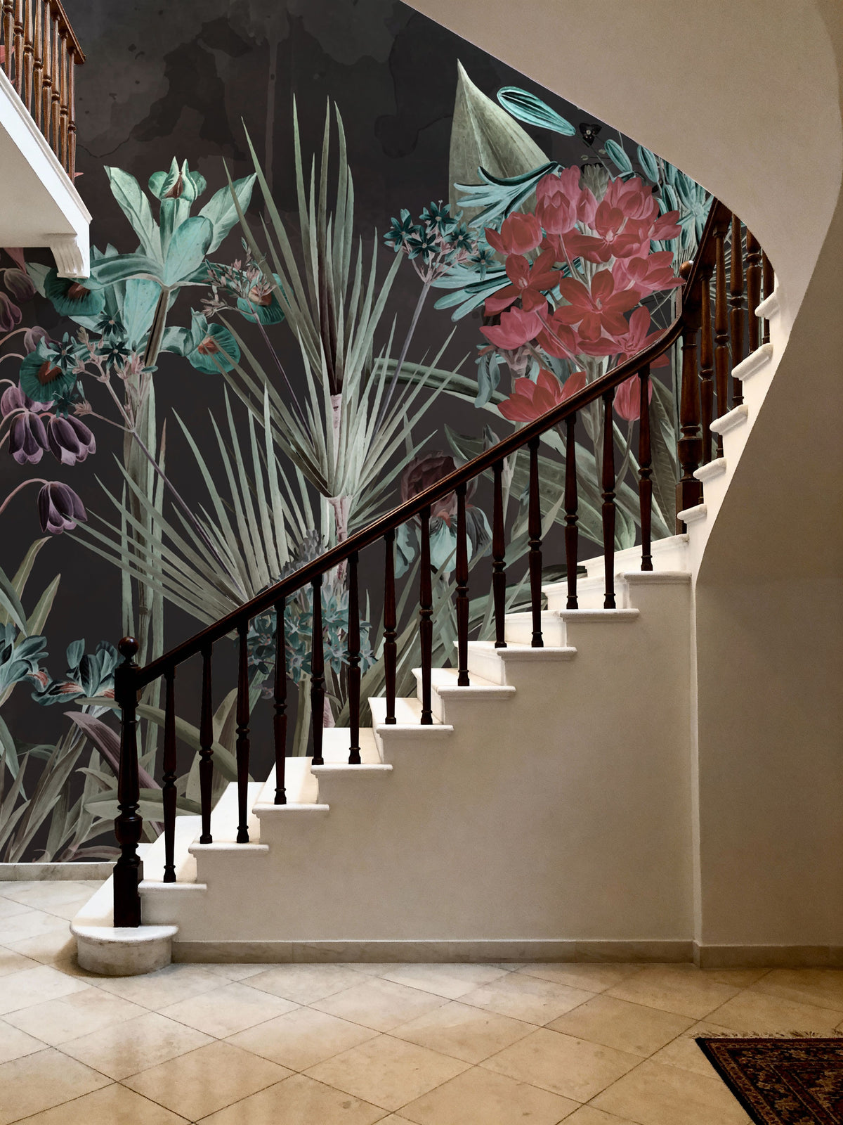 Field of Dreams Dark Red Mural Wallpaper - room preview 06