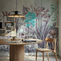 Field of Dreams Bright Blue Mural Wallpaper - room preview 06