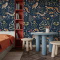 Fantasy Forest - Midnight Blue Mural Wallpaper - room preview 06