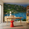 Tropical Harbor Mural Wallpaper - room preview 06