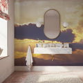 Golden Mountain Break Mural Wallpaper - room preview 06