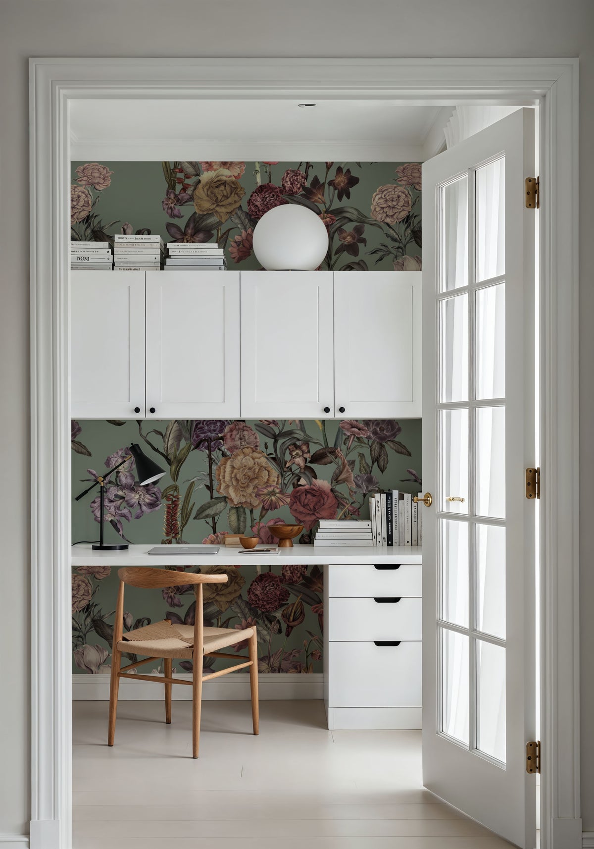 Floral Gaze, Laurel Mural Wallpaper - room preview 06