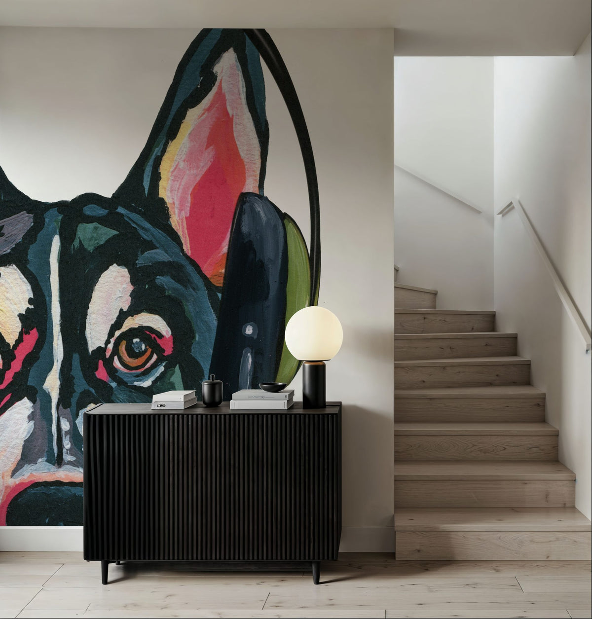 Gaming Husky Mural Wallpaper - room preview 06