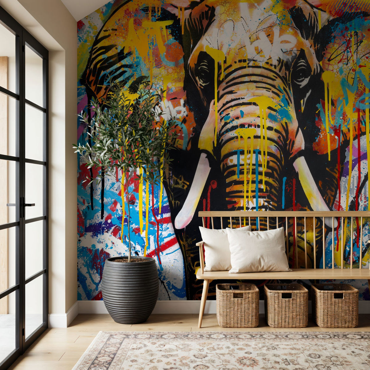 Street Safari Mural Wallpaper - room preview 06