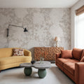 Flower Silhouette No Stain Mural Wallpaper - room preview 06
