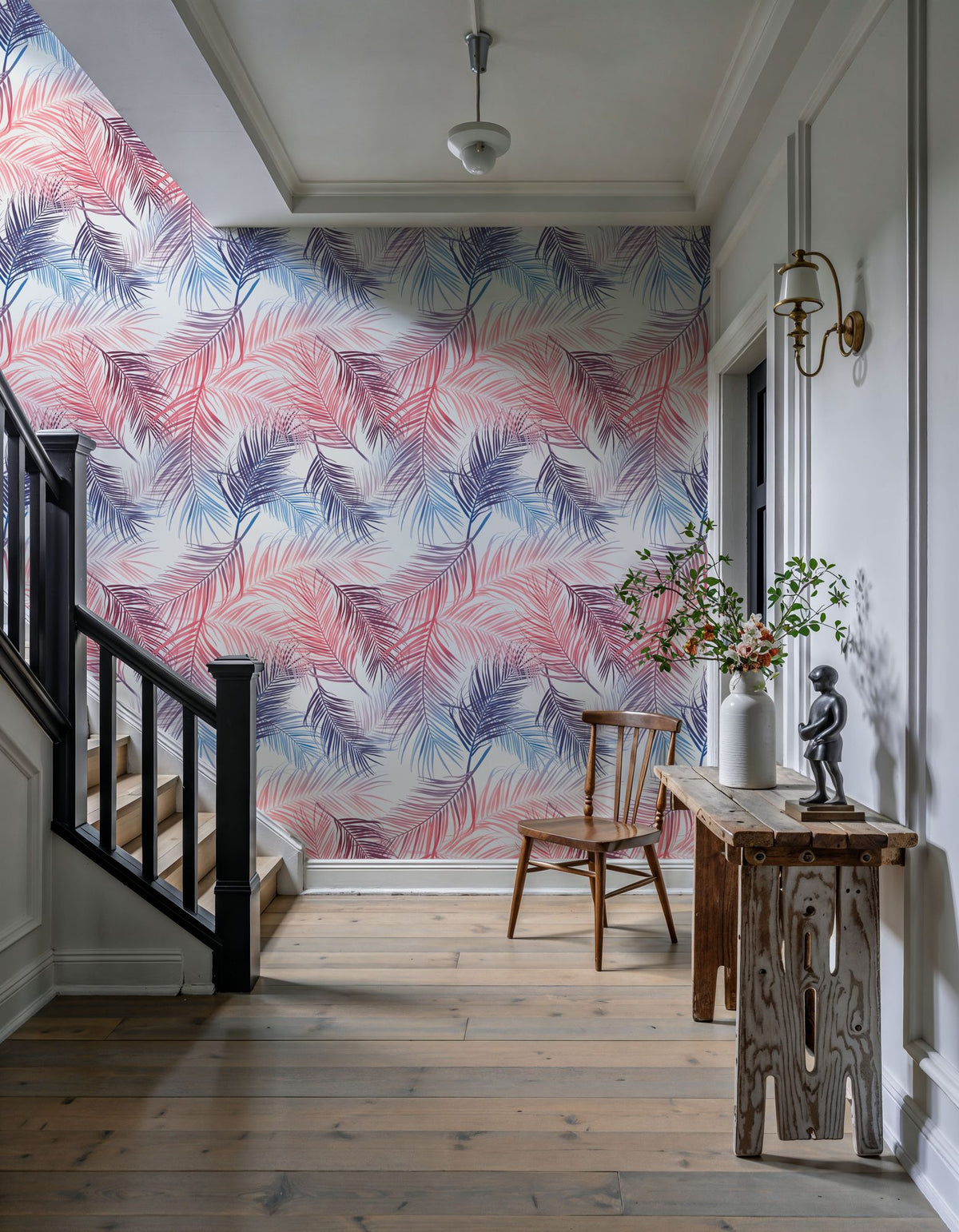 Miami Palm Leaves Mural Wallpaper - room preview 06