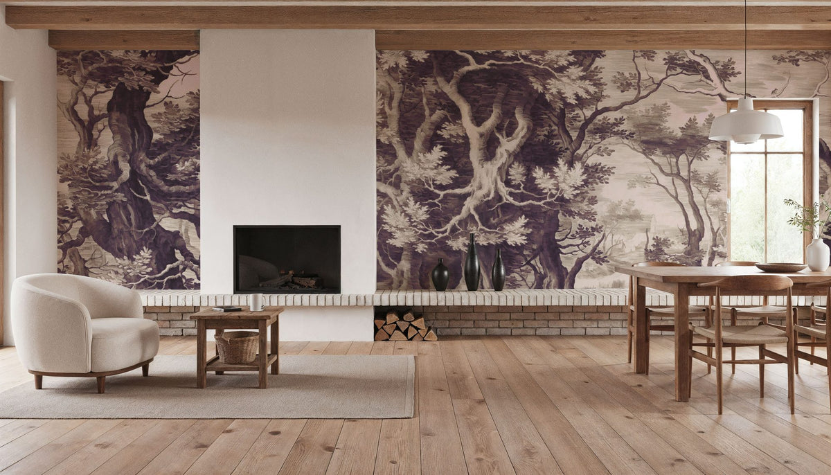 Mystic Forest Mural Wallpaper - room preview 06