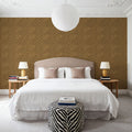 Autumn Dots Khaki Mural Wallpaper - room preview 06
