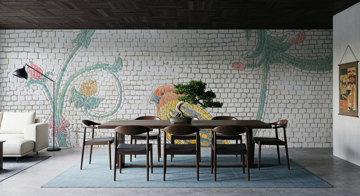 Mosaic Birds III Mural Wallpaper - room preview 06