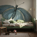 Honeybloom Butterfly I Mural Wallpaper - room preview 06