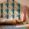 Monstera Love Mural Wallpaper - room preview 06