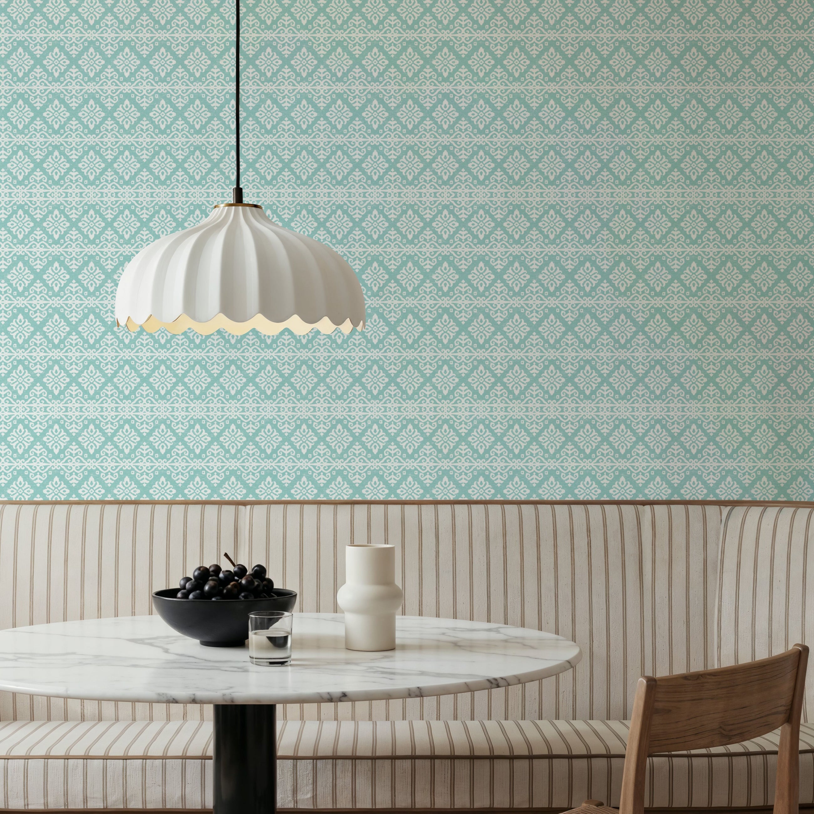 Amadora Squares Light Blue Mural Wallpaper