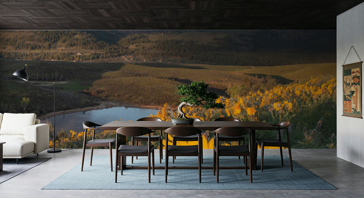 Methow Valley Wildflowers V Mural Wallpaper - room preview 06