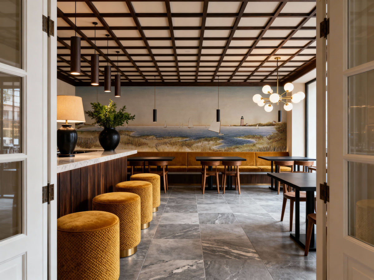 Harbor Sail Mural Wallpaper - room preview 06