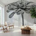 Wonderful Wildflowers IX Neutral Mural Wallpaper - room preview 06