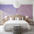 Embracing Shapes, Aura Indigo Mural Wallpaper - room preview 06