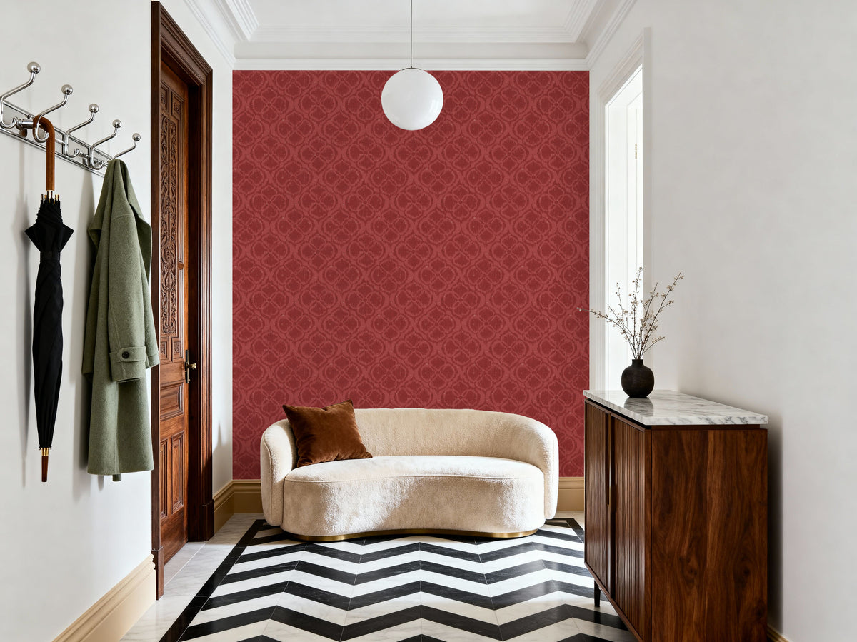 Harvest Slice Red Mural Wallpaper - room preview 06