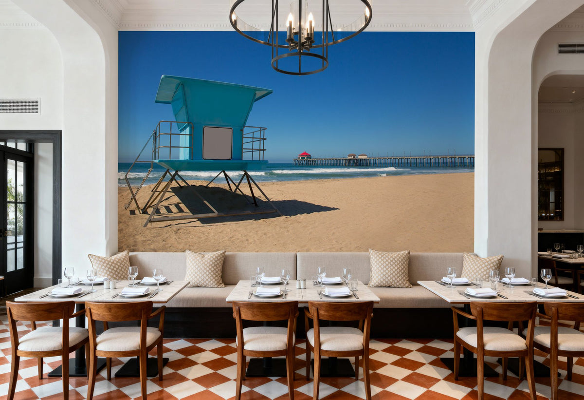 Huntington Beach Mural Wallpaper - room preview 06