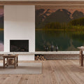 Canmore Lake Mural Wallpaper - room preview 06