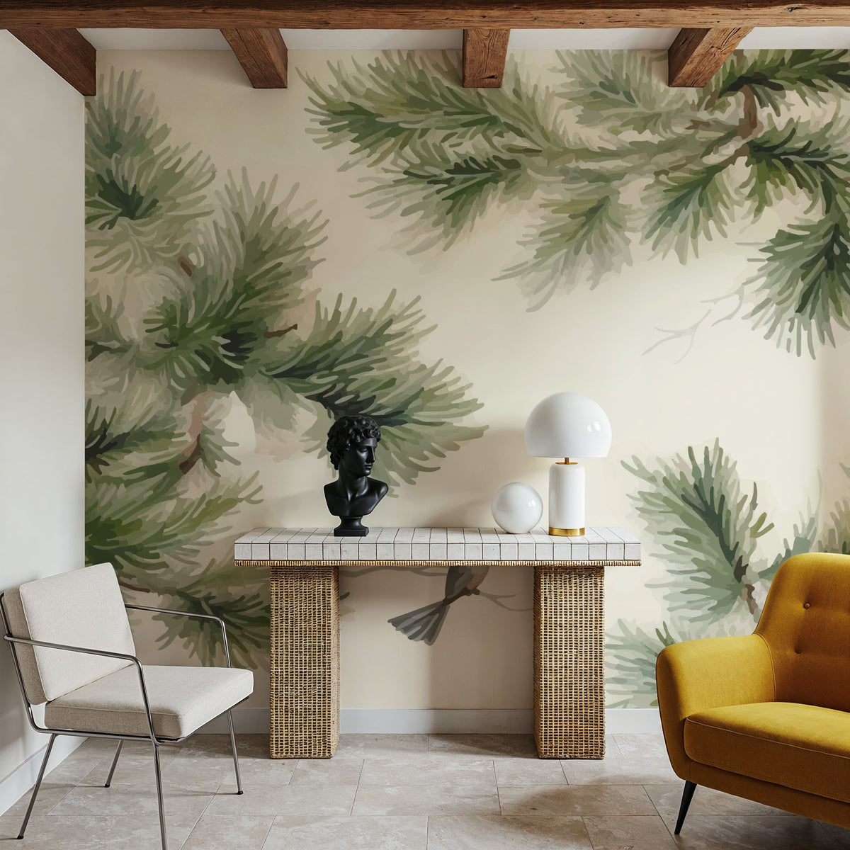 Digital Bird Mural Wallpaper - room preview 06