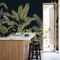 Madagascar Foliage, Darkest Green Mural Wallpaper - room preview 06